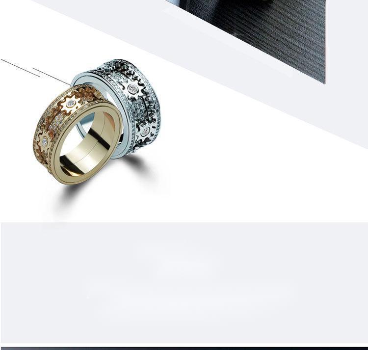Men's Ring - Rotating gears - Multiple colors available