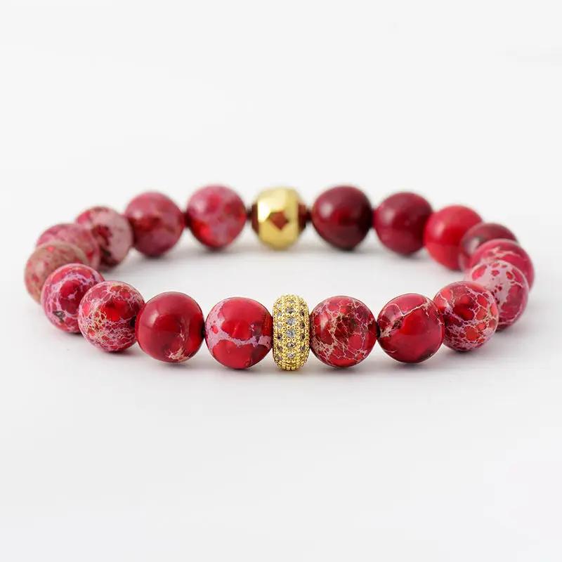 Stylish Natural Stone Beaded Bracelet