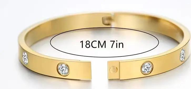 14k Gold-plated Bangle Bracelet with Cubic Zirconia