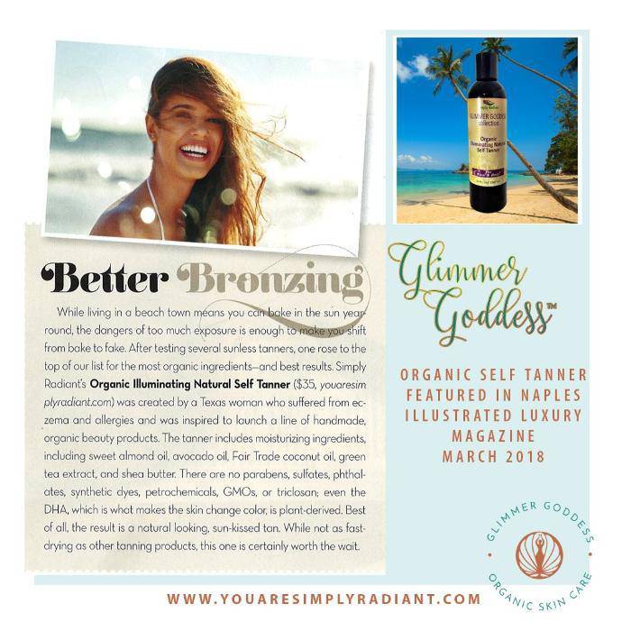 Glimmer Goddess - Organic DHA FREE Illuminating Natural Self Tanner