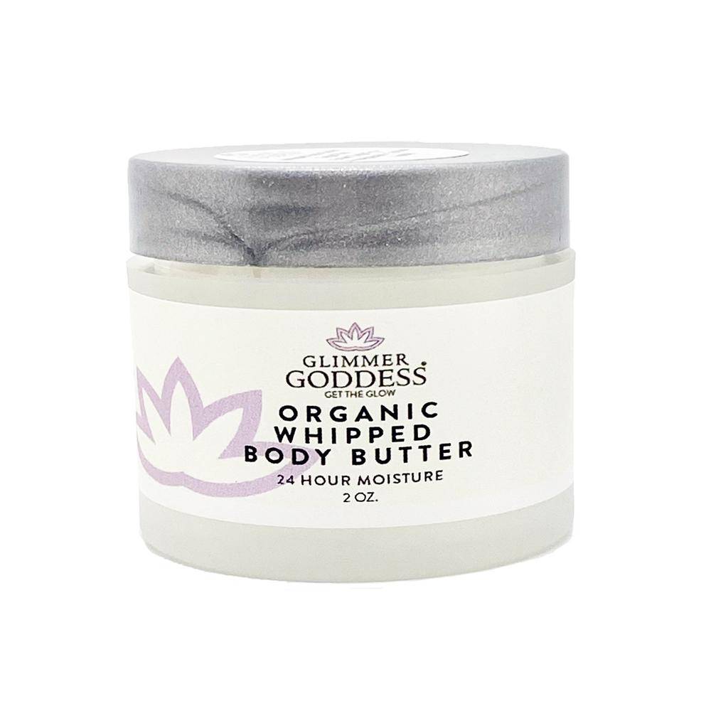 Glimmer Goddess - Organic Whipped Shea Body Butter - 2 oz Travel Size - 11 Options