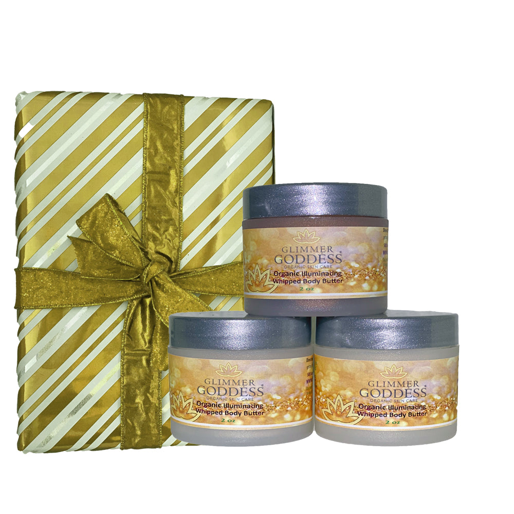 Glimmer Goddess - Organic Shimmering Whipped Body Butter Trio