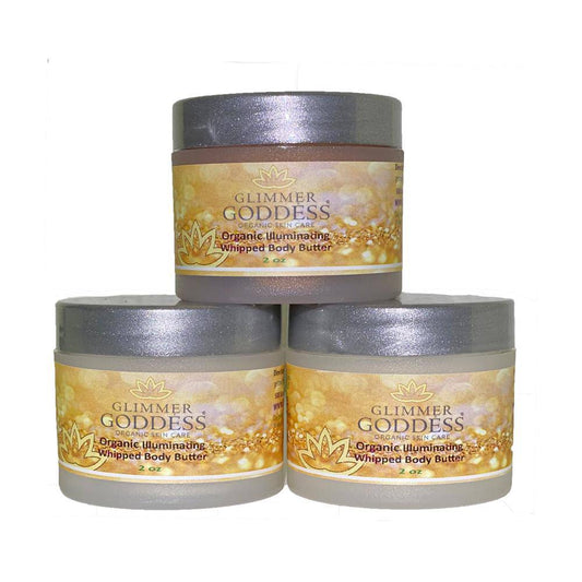 Glimmer Goddess - Organic Shimmering Whipped Body Butter Trio