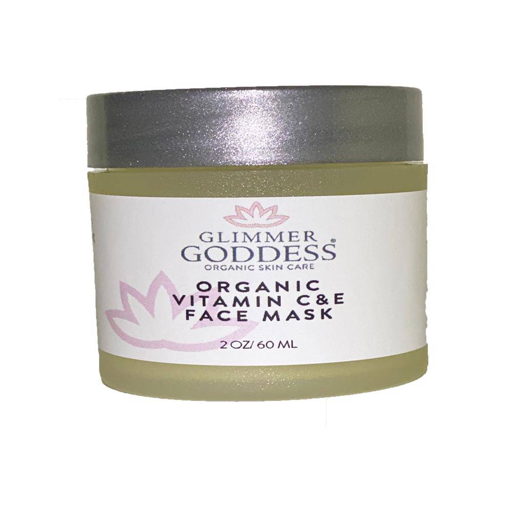 Glimmer Goddess - Organic Vitamin C & E Brightening & Tightening Face Mask - 2 oz.