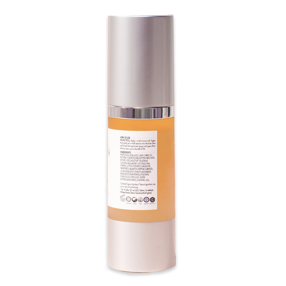 Glimmer Goddess - Organic Vitamin C Peptide Eye Serum - Diminish Dark Circles